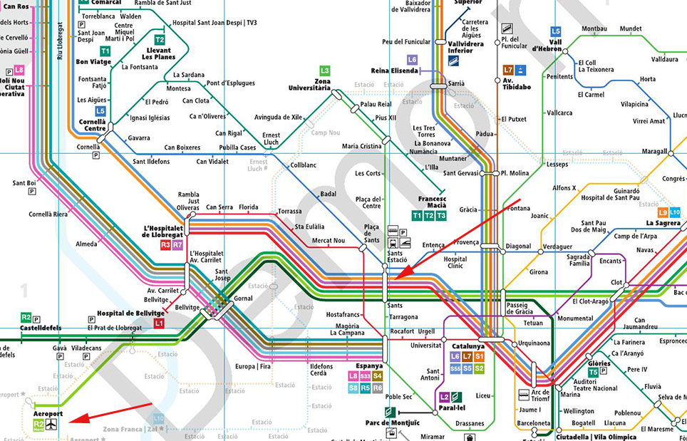 Mapa Metr� Madrid