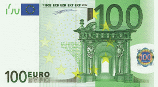 Euro - C�dula de 100