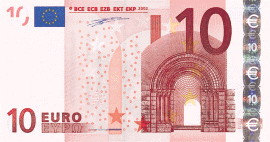 Euro - C�dula de 10