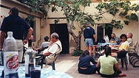 Foto no albergue